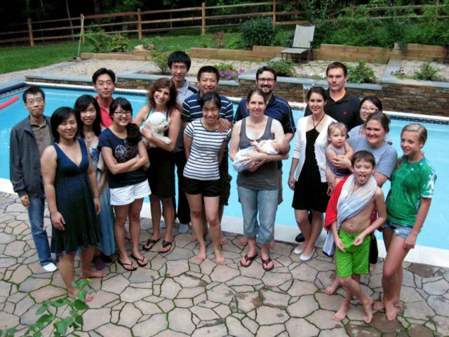 Montell lab pool party